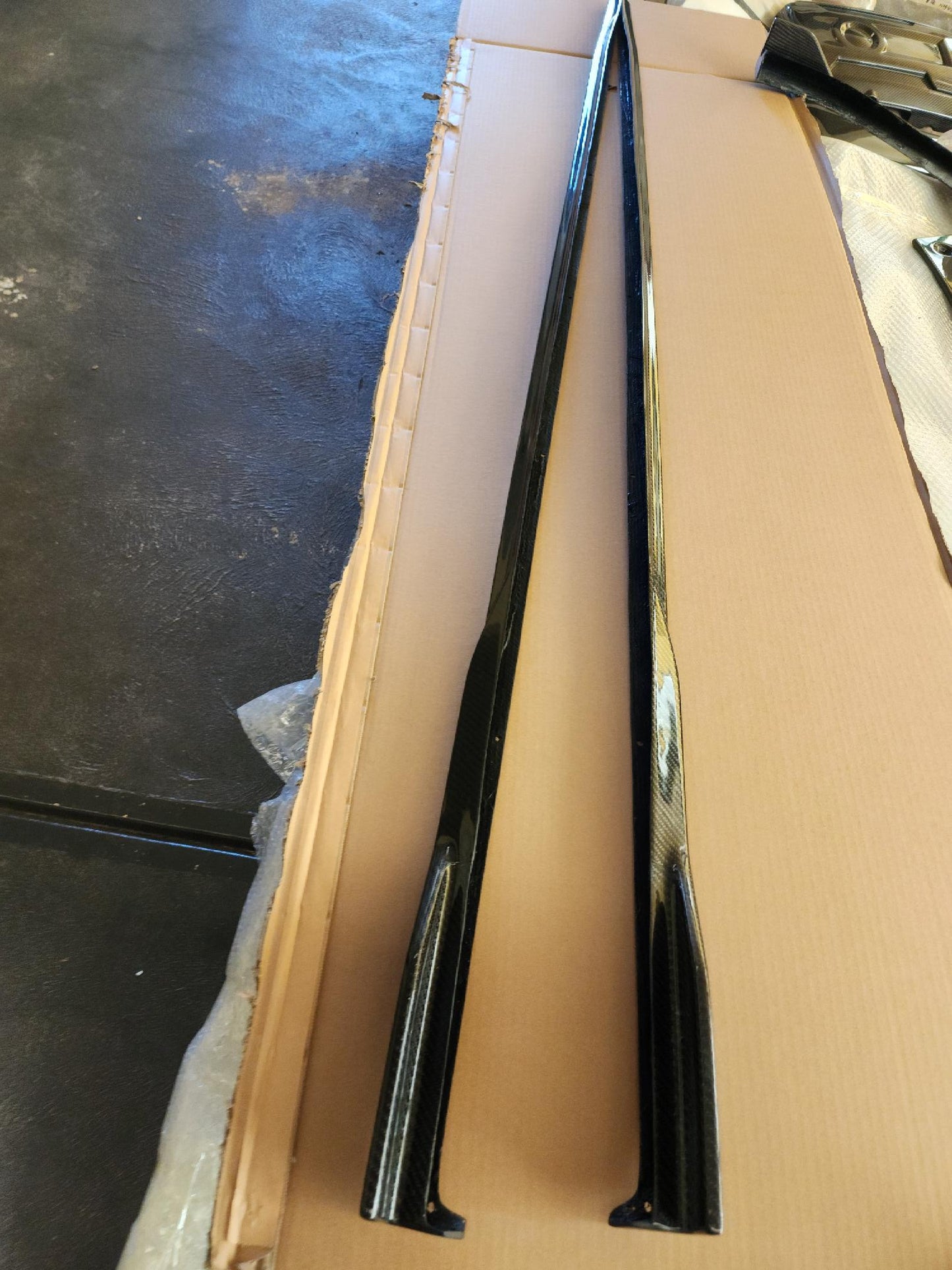 VW MK8 Carbon Fiber side skirts