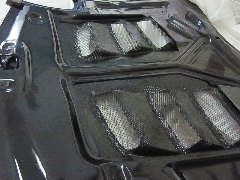 Mazda RX7 FD3S FRP Vented Hood with Carbon vents (Type R1 AD9)