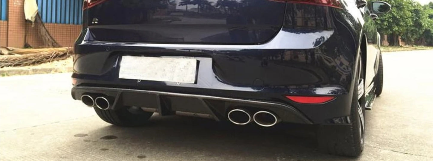 VW MK7 R Carbon Fiber rear diffuser