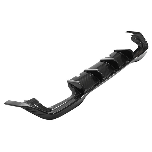 VW GOLF MK8 R APF Style Dry Carbon rear diffuser
