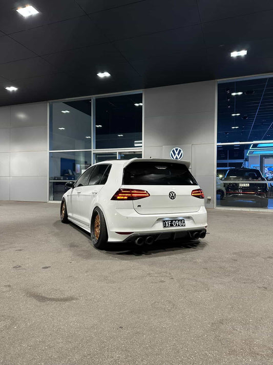 VW MK7 R Carbon Fiber rear diffuser