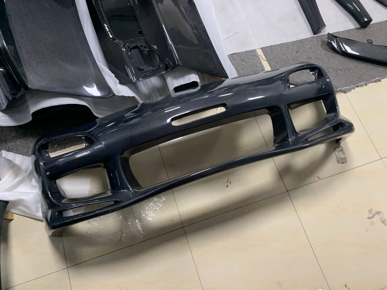 MAZDA RX-7 FD3S "F-Style" Front Bumper – Carbon Fiber & Fiberglass
