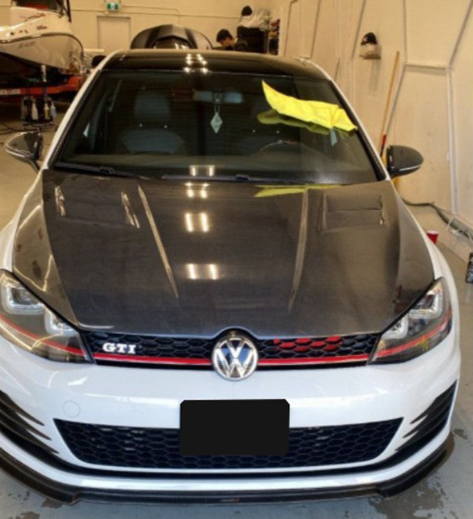 VW GOLF MK7/7.5 GTI/R ASPEC Style Carbon Fiber Bonnet