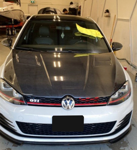 VW GOLF MK7/7.5 GTI/R ASPEC Style Carbon Fiber Bonnet