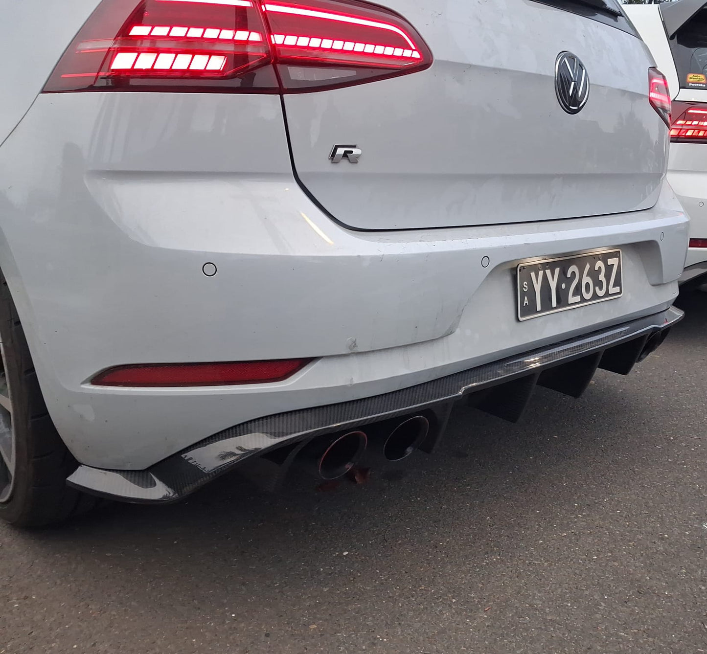 VW Golf MK7.5 Carbon Fiber rear diffuser