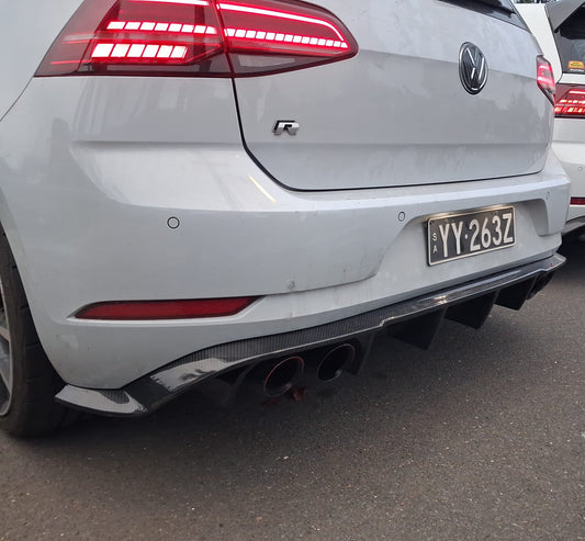 VW Golf MK7.5 Carbon Fiber rear diffuser
