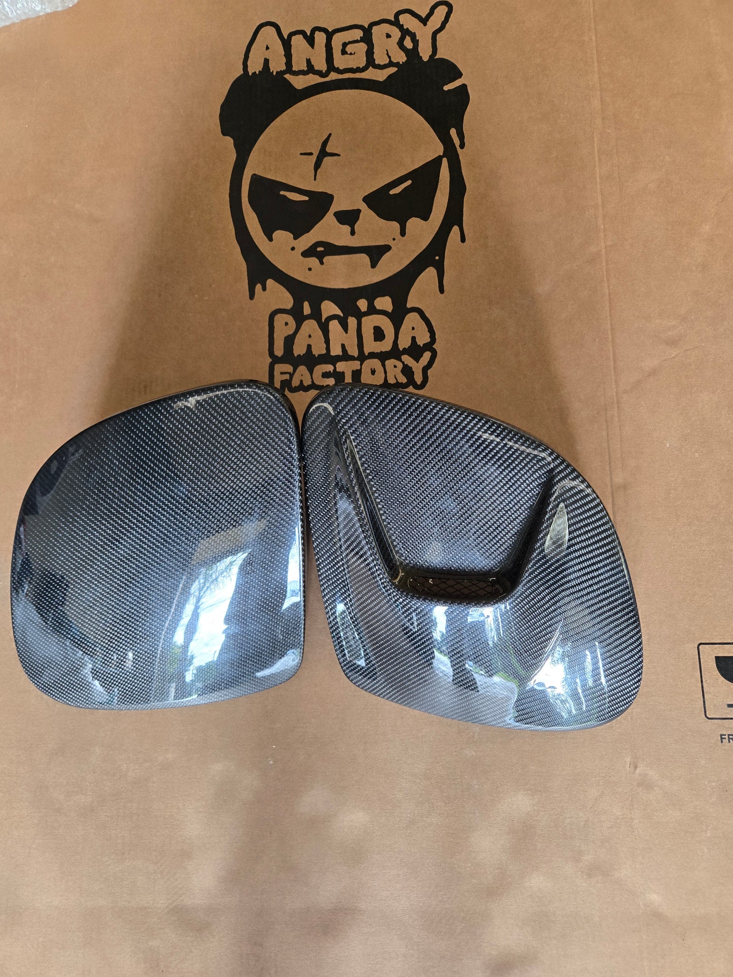 Mazda FD RX7 FD3S APF carbon fiber/ FRP head light covers/Vented Carbon Fiber light covers