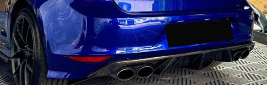 VW MK7 R Carbon Fiber rear diffuser
