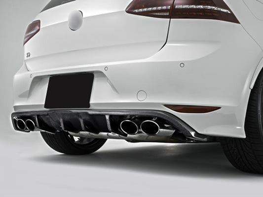 VW GOLF MK7 R GARAGE VARY Style Carbon Fiber Rear Diffuser