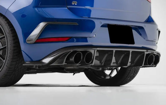 VW MK7.5 Carbon Fiber Panda Style rear diffuser