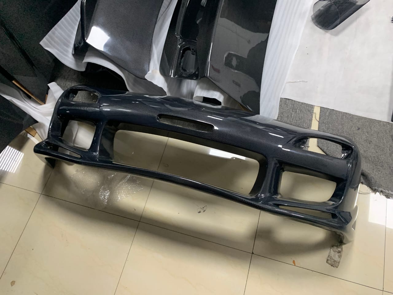 MAZDA RX-7 FD3S "F-Style" Front Bumper – Carbon Fiber & Fiberglass