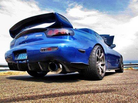 Mazda FD RX7 FD3S Carbon Fiber wing insert (Type O)